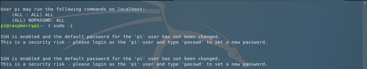 sudo -l output — ALL commands allowed