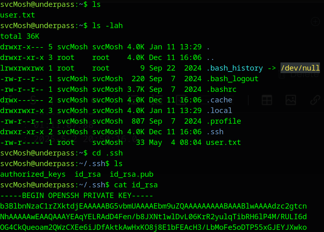 svcMosh id_rsa private key